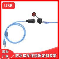 AHUA澳華USB汽車信號防水線儀表防水接頭點(diǎn)煙器防水連接器